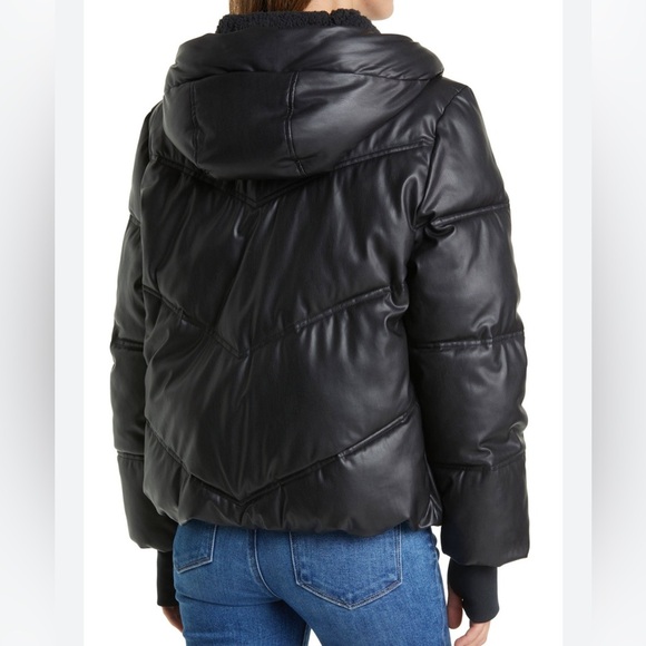 UGG Women's Ronney Puffer Faux Leather Coat - Picture 2 of 10